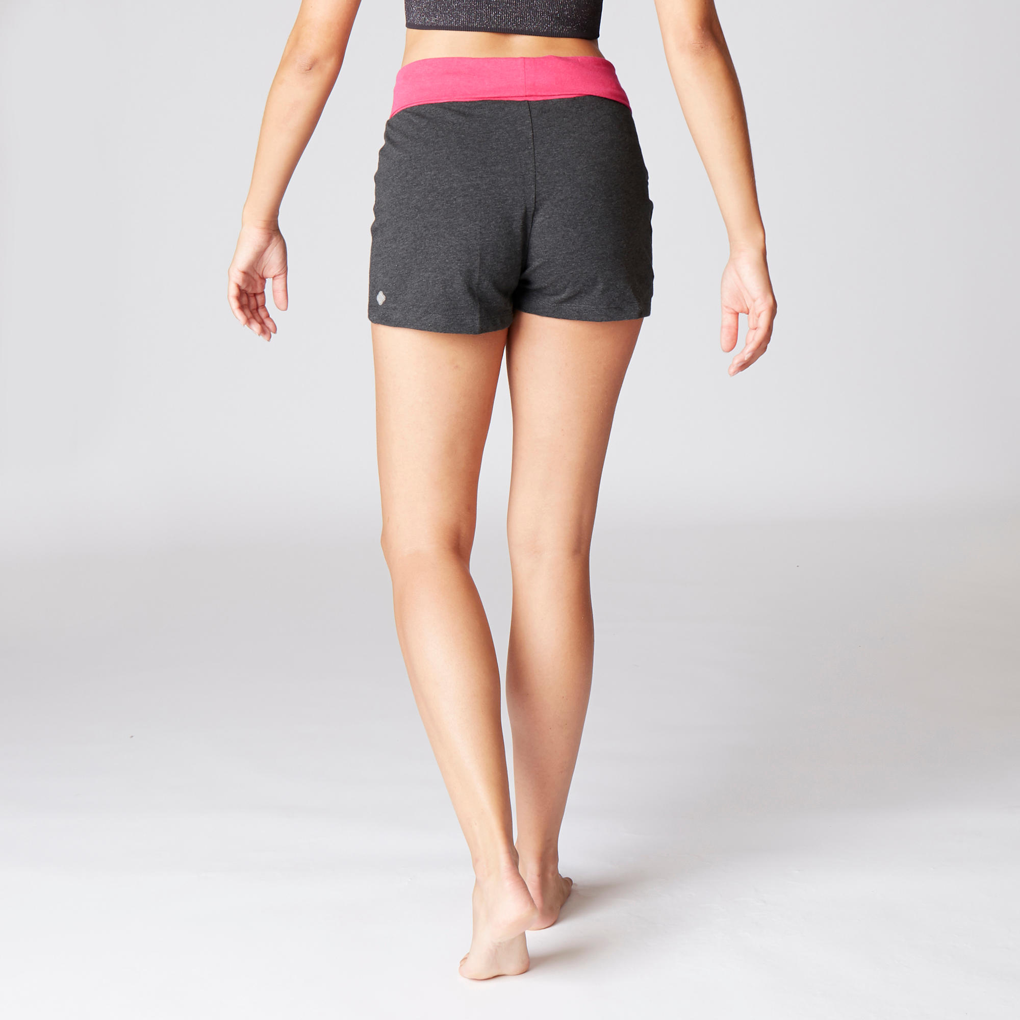 Cortas Yoga Mallas 100 Premamá Negro Cortos Pantalones Algodón Mujer Bio Domyos RcAL354Sqj